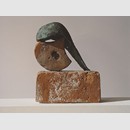 Helmkopf, Bronze / Terrakotta, 37·38·15, 1993; Foto: Wolfgang Friedrich