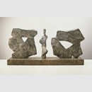 Durchschreiten, Bronze / Terrakotta, 32·80·28, 1998 – 2004; Foto: Hans Pölkow