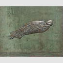 Aufschwebend, Bronze auf Kupfer, 44·45, 2010; Foto: Wolfgang Friedrich